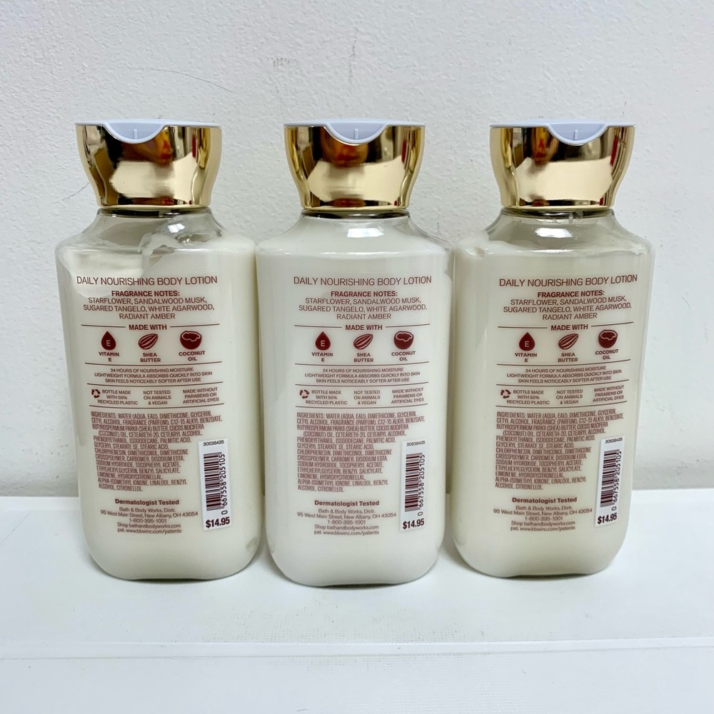 3PC Bath & and Body Works In The Stars Daily Nourishing Body Lotion 8fl oz - Picture 2 of 2